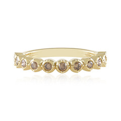 Anello in argento con Diamante Cioccolato I2