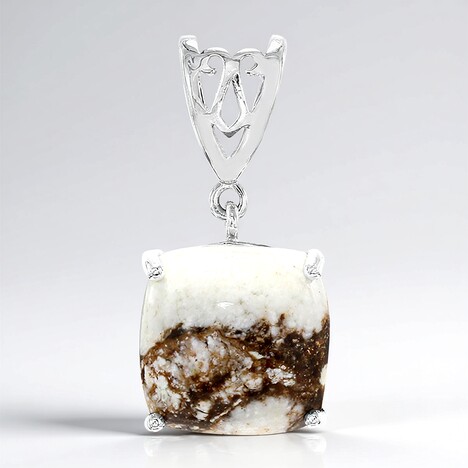 Ciondolo in argento con Magnesite