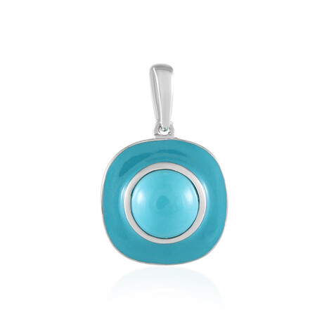Colgante en plata con Turquesa bella durmiente