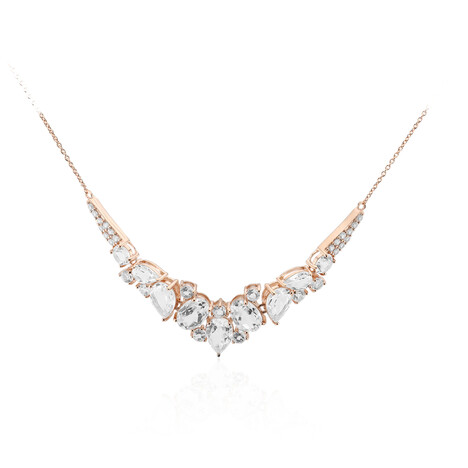 Collana in argento con Topazio Bianco