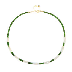 Collar en plata con Diópsido de Rusia