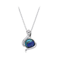 Multi Gem Silver Necklace