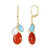 Orecchini in argento con Corniola (KM by Juwelo)