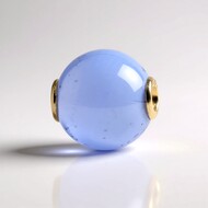 Ciondolo in argento con Calcedonio Blu (MONOSONO COLLECTION)