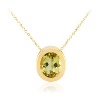 Collana in argento con Citrino Limone