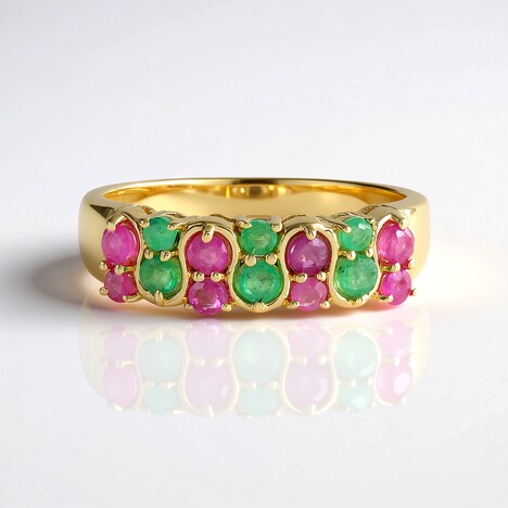Anello in argento con Smeraldo Socoto