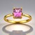 Anello in oro con Diasporo Rosa (AMAYANI)