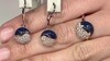 Pendientes en plata con Zircón (SAELOCANA)