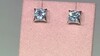 Pendientes en plata con Topacio azul cielo