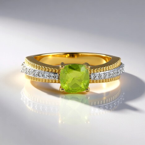 Anello in argento con Peridoto