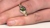 Anillo en oro con Turmalina verde (CUSTODANA)