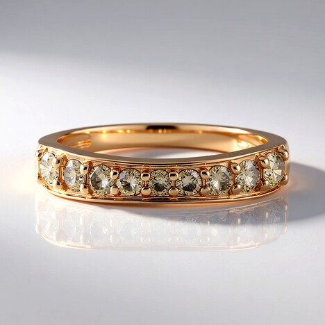 Bague en or et Diamant champagne I2 (KM by Juwelo)