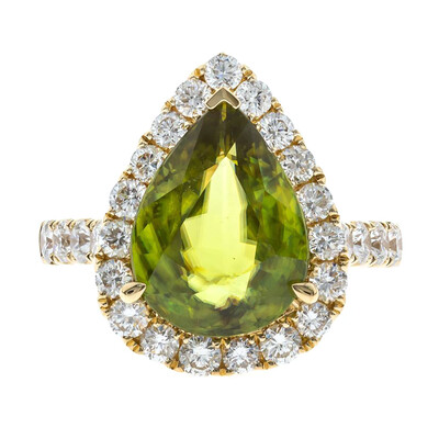 Anello in oro con Sfene (CIRARI)