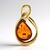 Ciondolo in argento con Ambra Baltica (dagen)