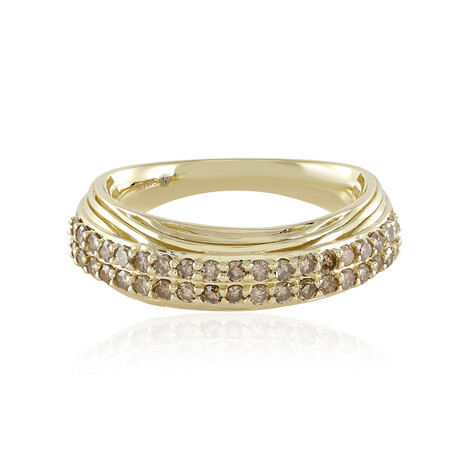 Bague en or et Diamant champagne I2 (Ornaments by de Melo)