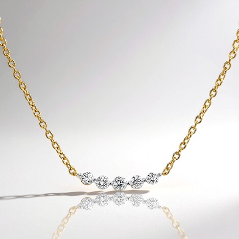 Collana in argento con Diamante VS1 (G) (Annette)