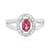 Anillo en plata con Turmalina rosa