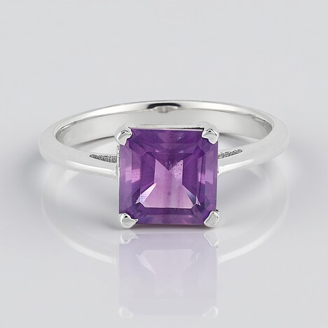 Anello in argento con Ametista Siberiana