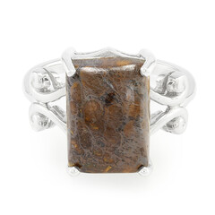 Bague en argent et Quartz Dinosaure