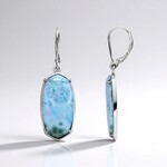 Orecchini in argento con Larimar