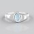 Anello in argento con Acquamarina Ofiki
