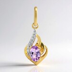 Ciondolo in oro con Tanzanite Rosa