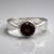 Anello in argento con Granato Mozambico
