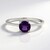 Bague en argent et Améthyste de Zambie