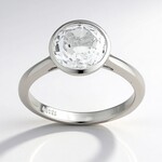 Anello in argento con Topazio Bianco (Adela Silber)