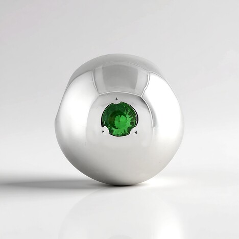 Ciondolo in argento con Tsavorite della Tanzania (MONOSONO COLLECTION)