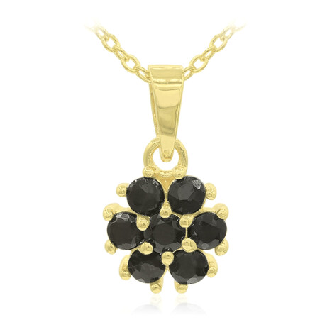 Collana in argento con Zaffiro Nero