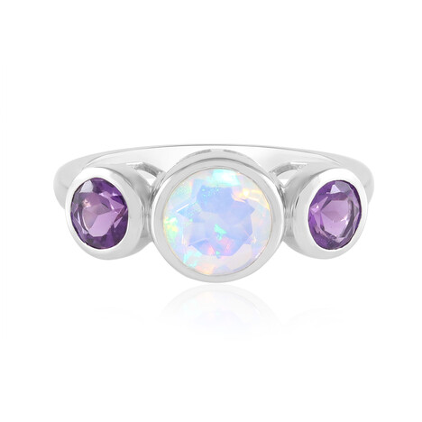 Anillo en plata con Ópalo de Welo (de Melo Essence)