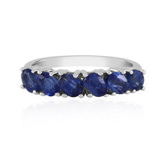 Anillo en plata con Cianita de Nepal