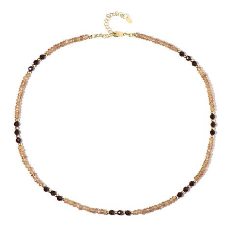 Edelstein-Silberhalskette