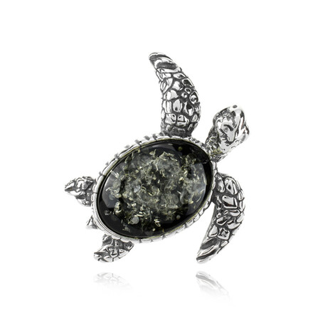 Baltischer Bernstein-Silberanhänger (dagen)