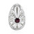 Ciondolo in argento con Rodolite (Annette classic)
