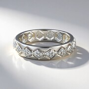 Bague en argent et Zircon