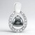 Ciondolo in argento con Ematite Nera