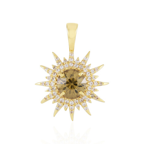 Colgante en plata con Zircón amarillo (Adela Silber)