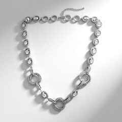 Collana in argento con Topazio Bianco
