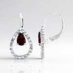Orecchini in argento con Rodolite