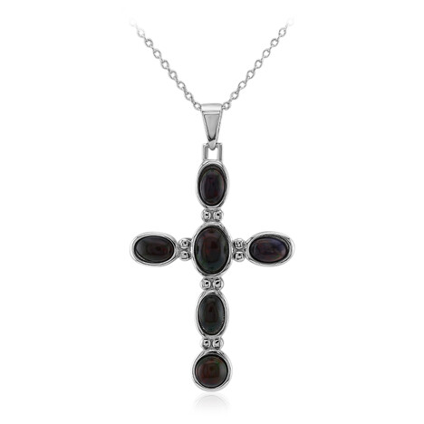 Mezezo-Opal-Silberhalskette