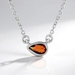 Collana in argento con Rubino Tanzania (Adela Silber)