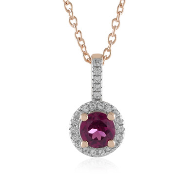 Collana in argento con Granato Magenta