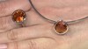 Zilveren ring met een Oranje kwarts (MONOSONO COLLECTION)