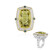 Anello in argento con Quarzo Ouro Verde (Dallas Prince Designs)