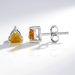Orecchini in argento con Scapolite