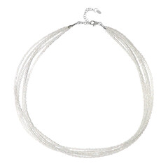 Collar en plata con Topacio blanco