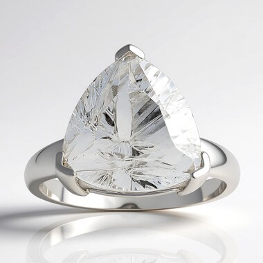Anillo en plata con Cuncita blanca