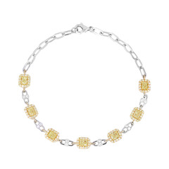 Bracciale in oro con Diamante Giallo SI2